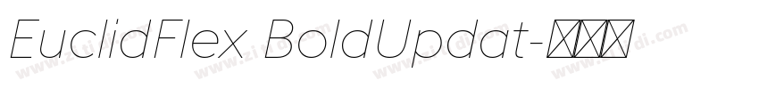EuclidFlex BoldUpdat字体转换